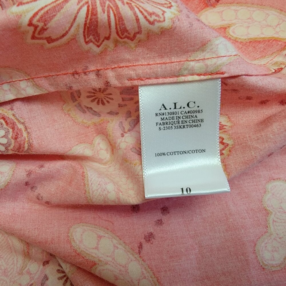 A.L.C. 2 pc set - Francis Cotton Drawstring Skirt and Arit Top in Calla Multi - Picture 7 of 16